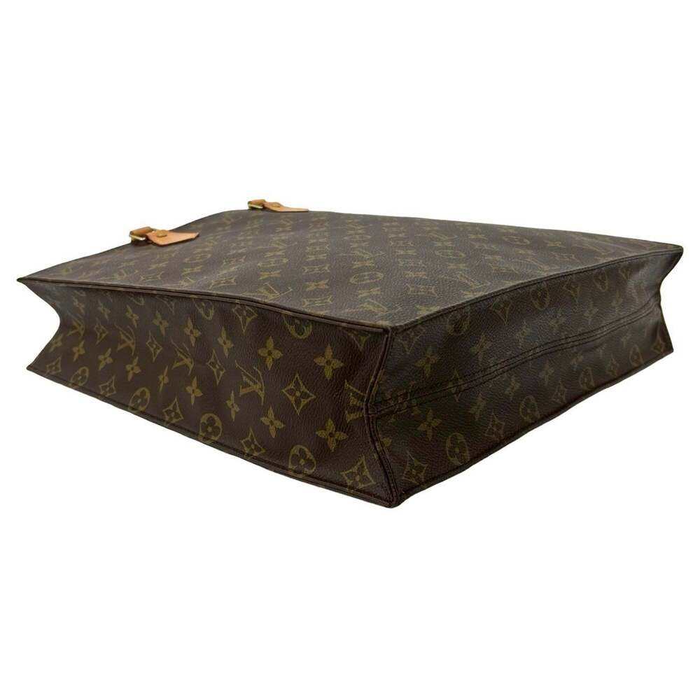 LOUIS VUITTON Authentic Brown Monogram Leather Tote Bag - Picture 7 of 10